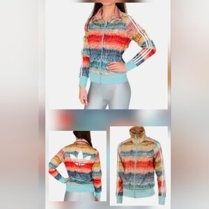 Adidas x Farm Rio Collab - Rare Feather Print Track Jacket - Women’s Xsmall